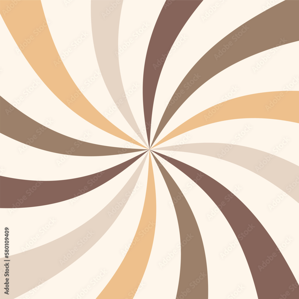 Retro Sun Rays Swirl Vector Square Background Retro Sun Rays Swirl Vector Square Background