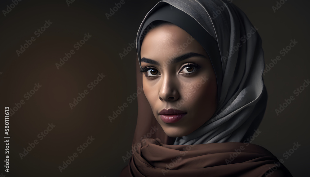 portrait of beautiful woman with burqa in Ramadan portrait of beautiful woman with burqa in Ramadan