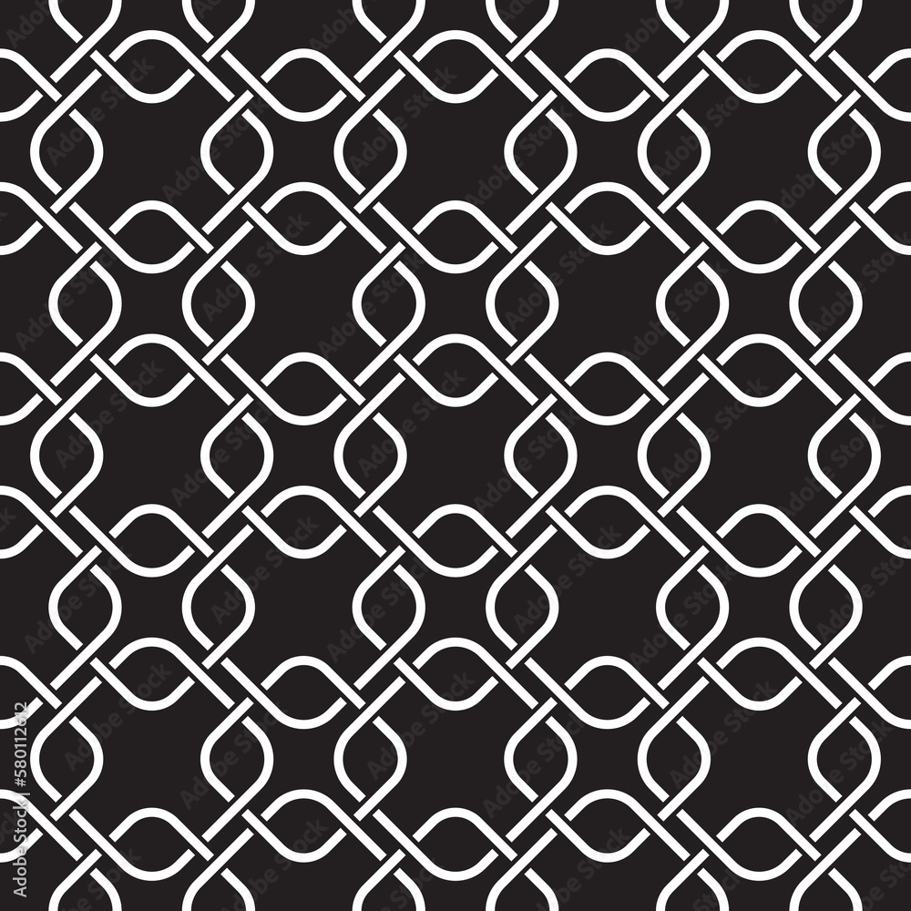 Fototapeta premium Vector seamless texture. Modern geometric background. Lattice with squares .