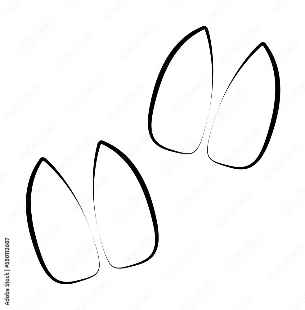 Goat tracks icon. Element of animal track for mobile concept and web apps. Hand drawn Goat tracks icon can be used for web and mobile on white background Goat tracks icon. Element of animal track for mobile concept and web apps. Hand drawn Goat tracks icon can be used for web and mobile on white background