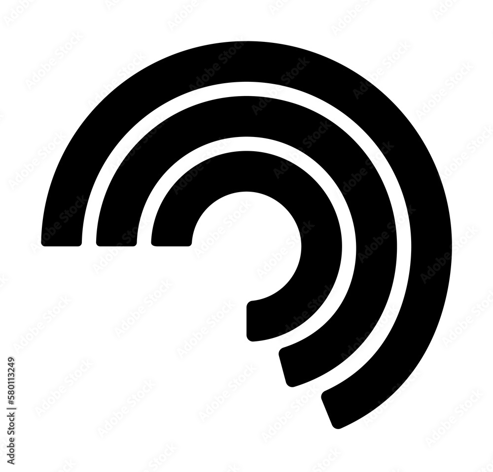 Chart polar clock icon. Simple business performance icons for ui and ux, website or mobile application on white background Chart polar clock icon. Simple business performance icons for ui and ux, website or mobile application on white background
