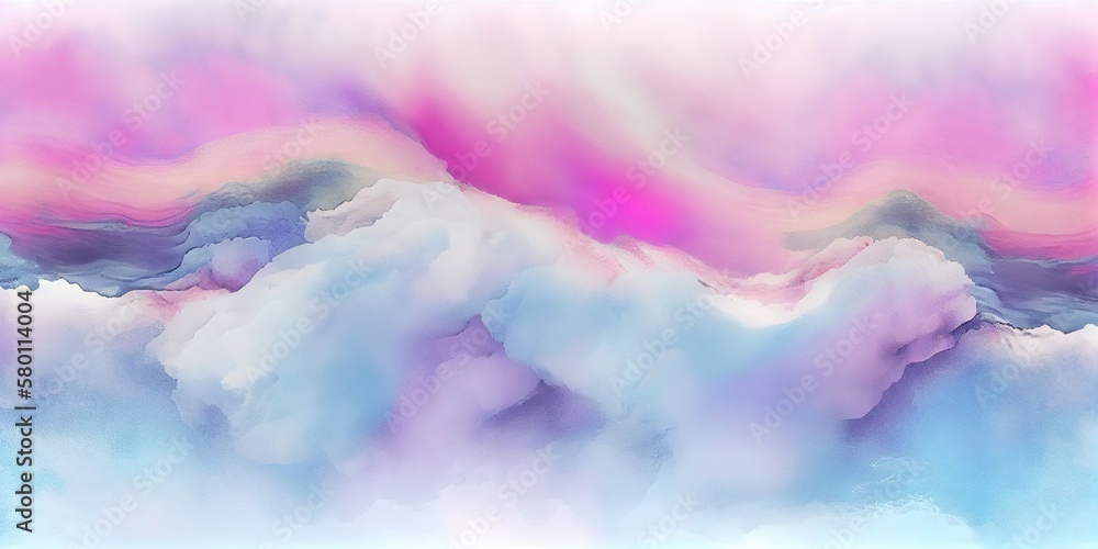 Abstract watercolor color background. Generative AI