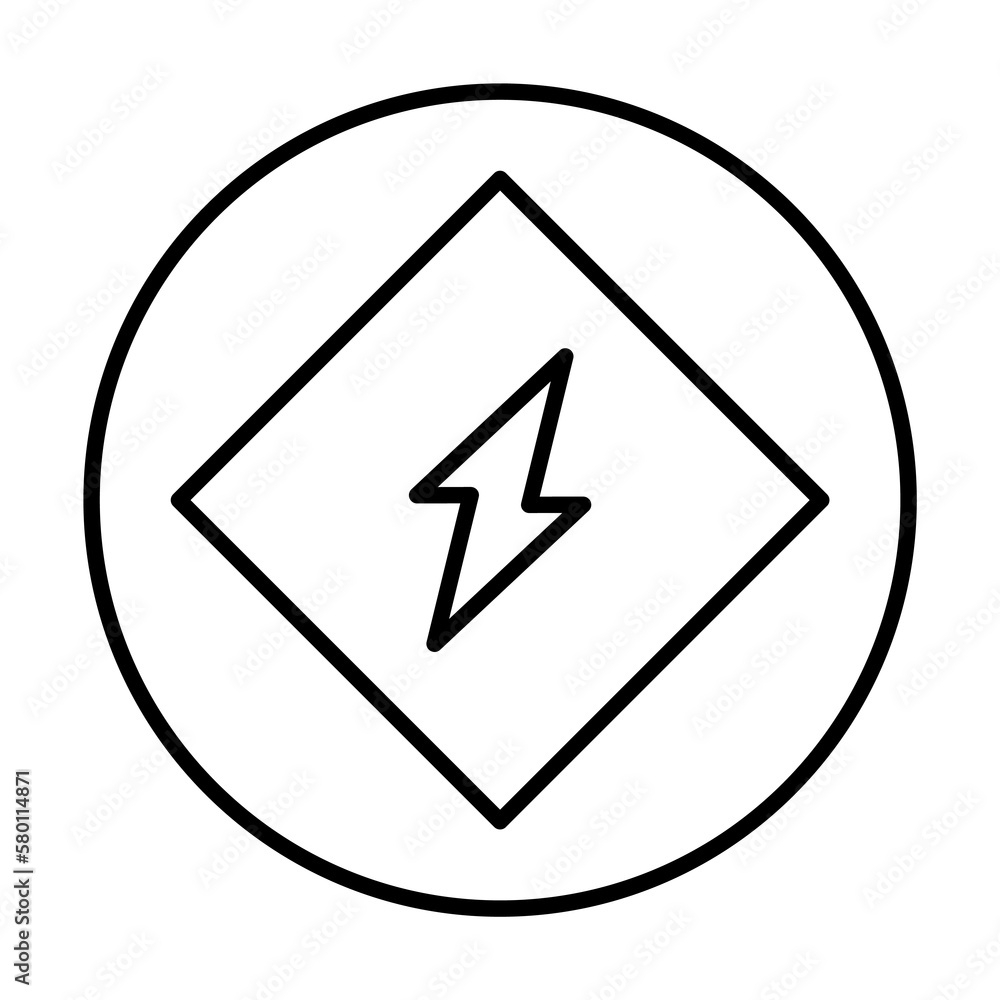 Circle, energy icon. Simple line, outline electro power icons for ui and ux, website or mobile application on white background Circle, energy icon. Simple line, outline electro power icons for ui and ux, website or mobile application on white background