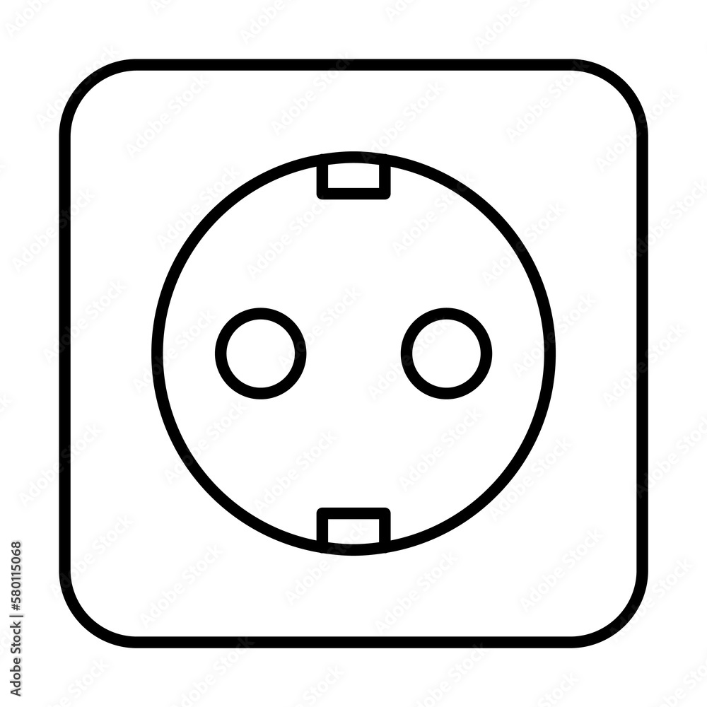 Plug, energy icon. Simple line, outline electro power icons for ui and ux, website or mobile application on white background Plug, energy icon. Simple line, outline electro power icons for ui and ux, website or mobile application on white background