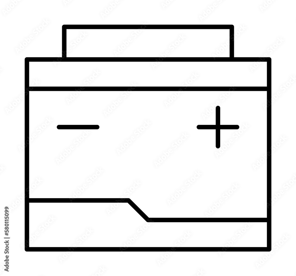 Battery, energy icon. Simple line, outline electro power icons for ui and ux, website or mobile application on white background Battery, energy icon. Simple line, outline electro power icons for ui and ux, website or mobile application on white background