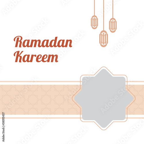 Modern ramadan kareem banner design