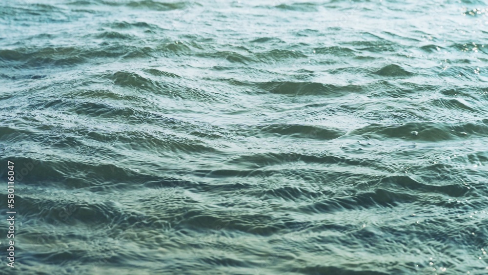 Fototapeta premium Water surface. Ocean surface with small waves