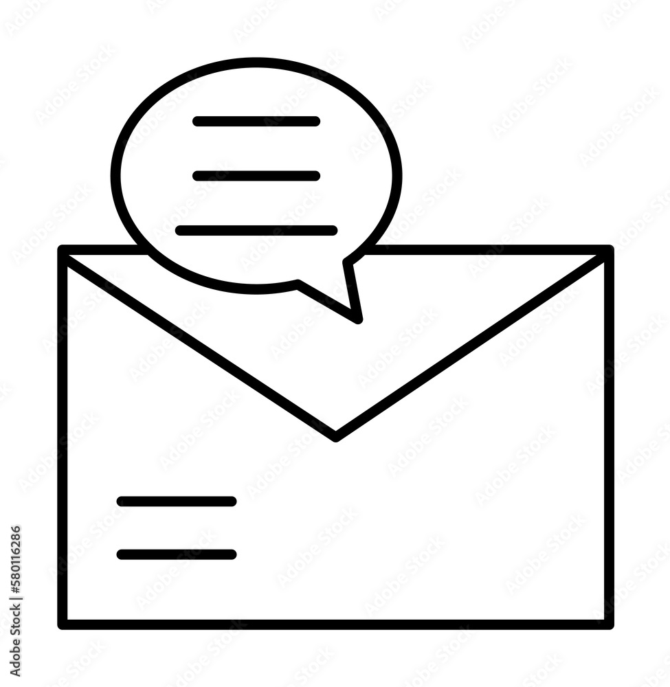 Chat, message, email icon. Simple line, outline of information transfer icons for ui and ux, website or mobile application on white background Chat, message, email icon. Simple line, outline of information transfer icons for ui and ux, website or mobile application on white background