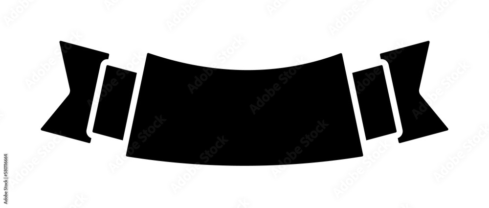 Ribbon icon. Simple decoration band icons for ui and ux, website or mobile application on white background Ribbon icon. Simple decoration band icons for ui and ux, website or mobile application on white background