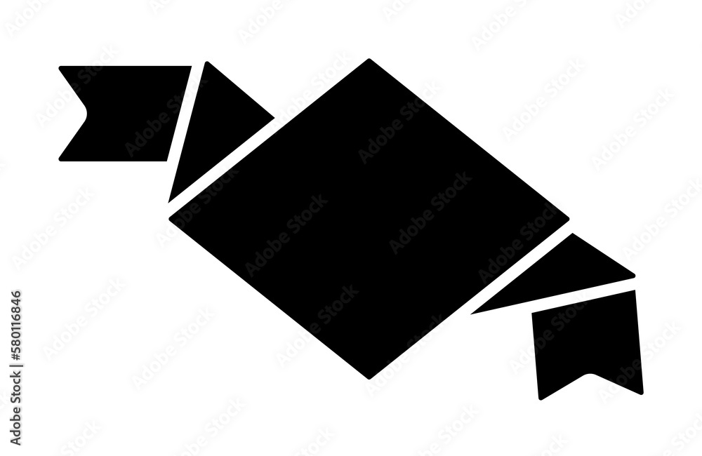 Ribbon icon. Simple decoration band icons for ui and ux, website or mobile application on white background Ribbon icon. Simple decoration band icons for ui and ux, website or mobile application on white background