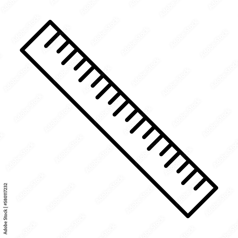 ruler icon. Element of scientifics study icon for mobile concept and web apps. Thin line ruler icon can be used for web and mobile on white background ruler icon. Element of scientifics study icon for mobile concept and web apps. Thin line ruler icon can be used for web and mobile on white background