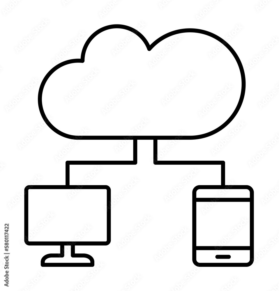 Network, computer, SEO icon. Simple line, outline elements of commerce icons for ui and ux, website or mobile application on white background Network, computer, SEO icon. Simple line, outline elements of commerce icons for ui and ux, website or mobile application on white background