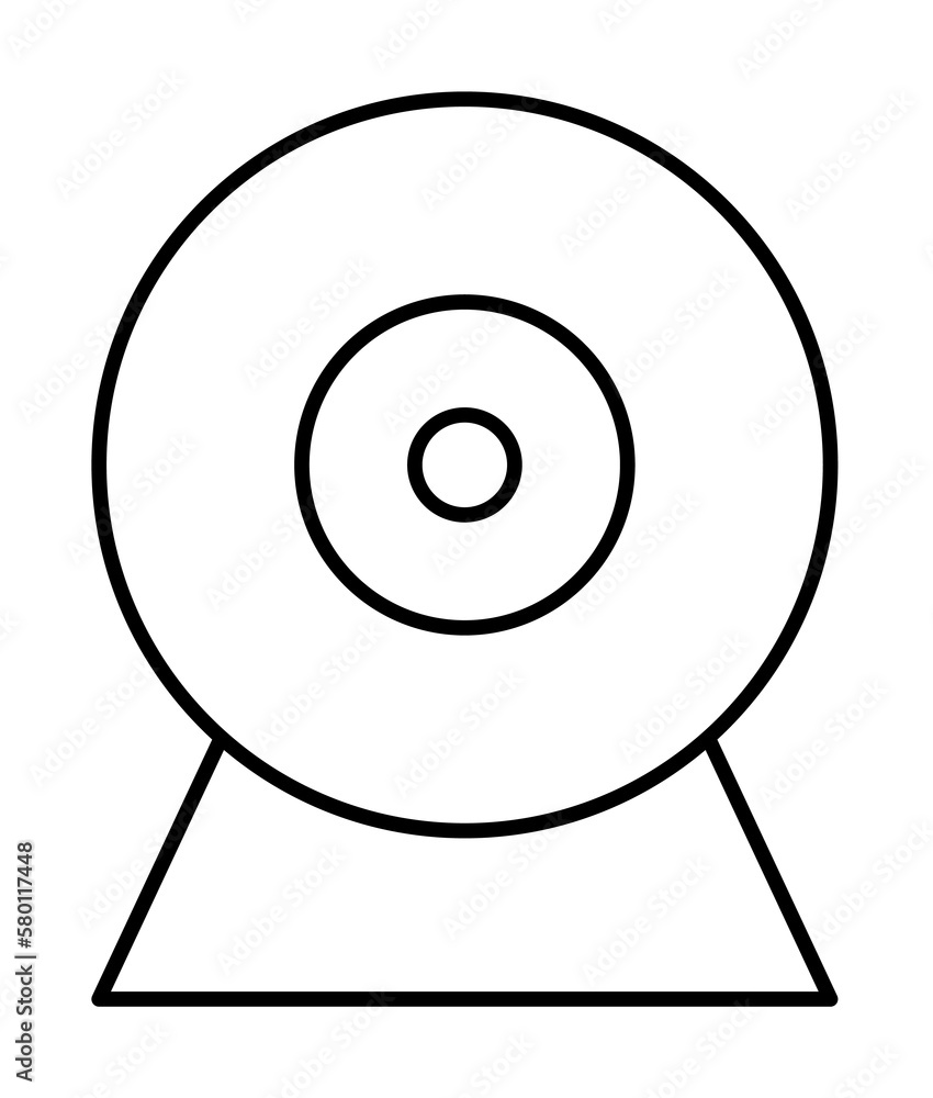 Webcam, SEO icon. Simple line, outline elements of commerce icons for ui and ux, website or mobile application on white background Webcam, SEO icon. Simple line, outline elements of commerce icons for ui and ux, website or mobile application on white background