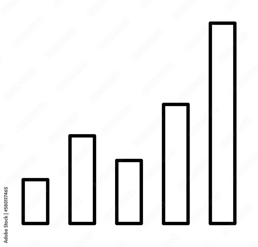 Bar chart, SEO icon. Simple line, outline elements of commerce icons for ui and ux, website or mobile application on white background Bar chart, SEO icon. Simple line, outline elements of commerce icons for ui and ux, website or mobile application on white background