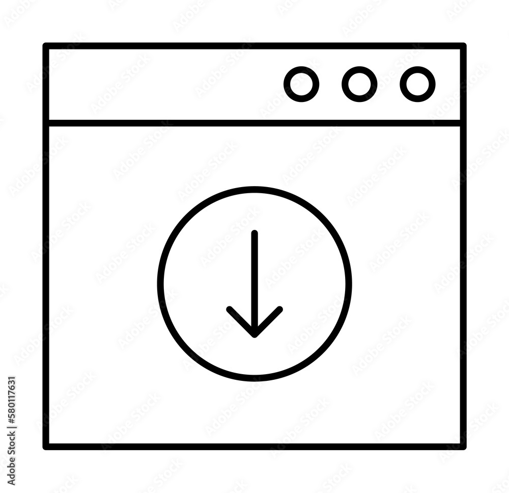Browser, arrow, page, SEO icon. Simple line, outline elements of commerce icons for ui and ux, website or mobile application on white background Browser, arrow, page, SEO icon. Simple line, outline elements of commerce icons for ui and ux, website or mobile application on white background