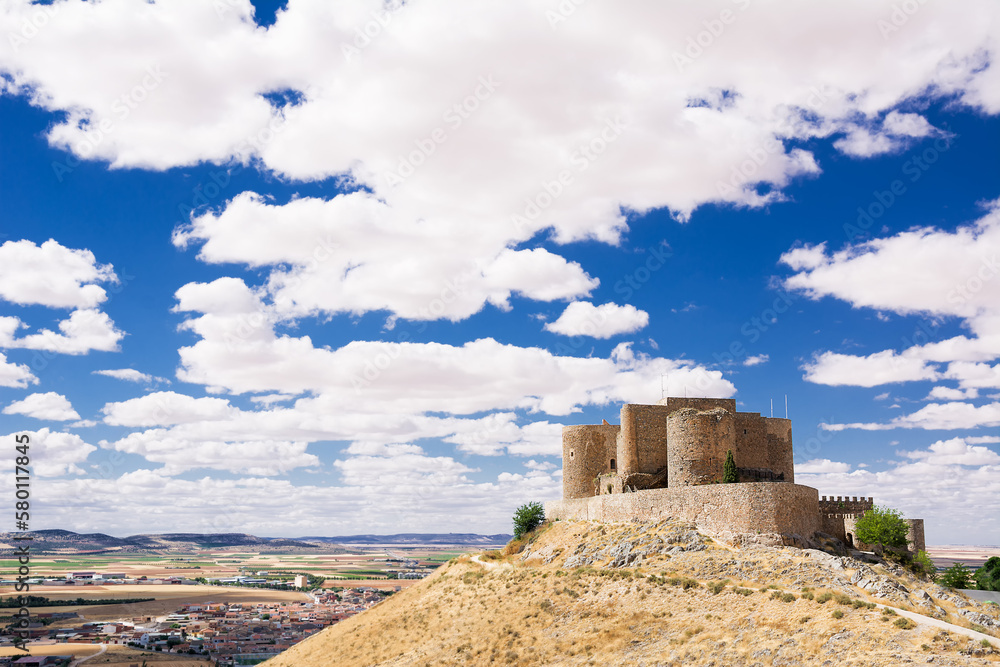 Castle de la Muela a on the hill of Consuegra (Spain)