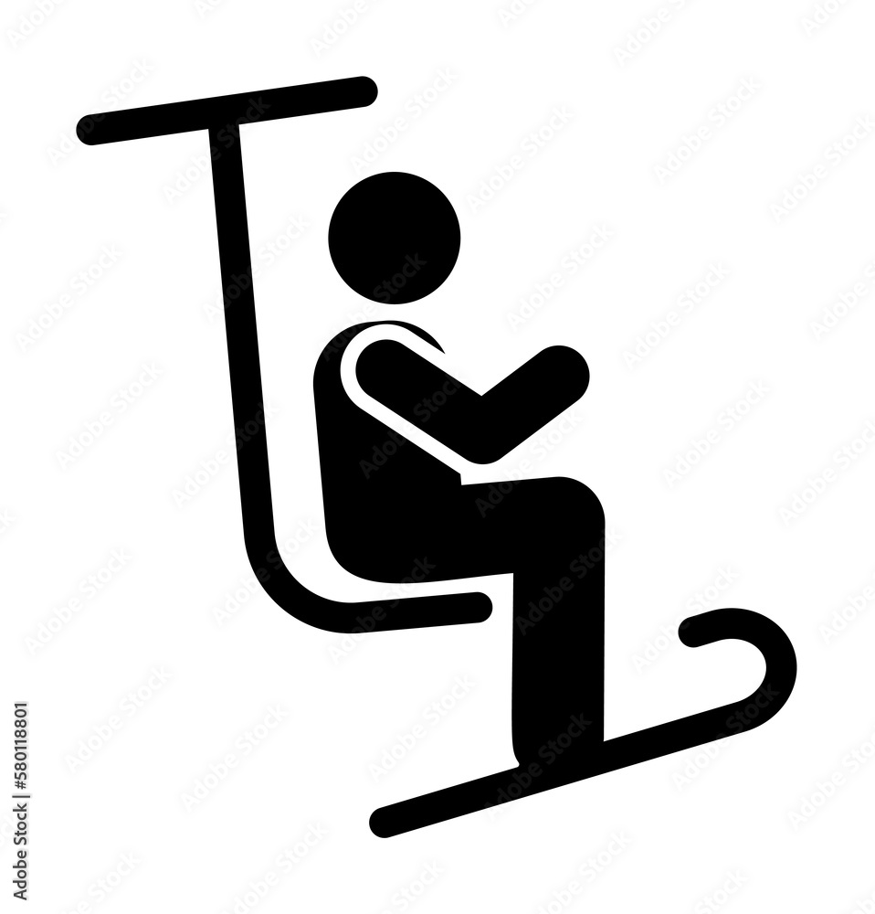 Man ski snow adventure icon. Element of pictogram adventure illustration Man ski snow adventure icon. Element of pictogram adventure illustration