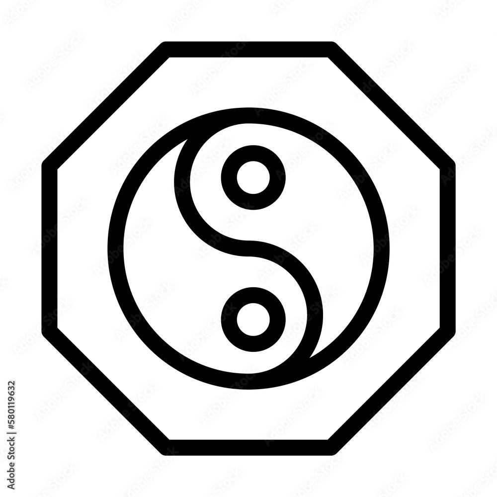 Ying yang alternative medicine icon. Simple line, outline elements of alternative medicine icons for ui and ux, website or mobile application on white background Ying yang alternative medicine icon. Simple line, outline elements of alternative medicine icons for ui and ux, website or mobile application on white background
