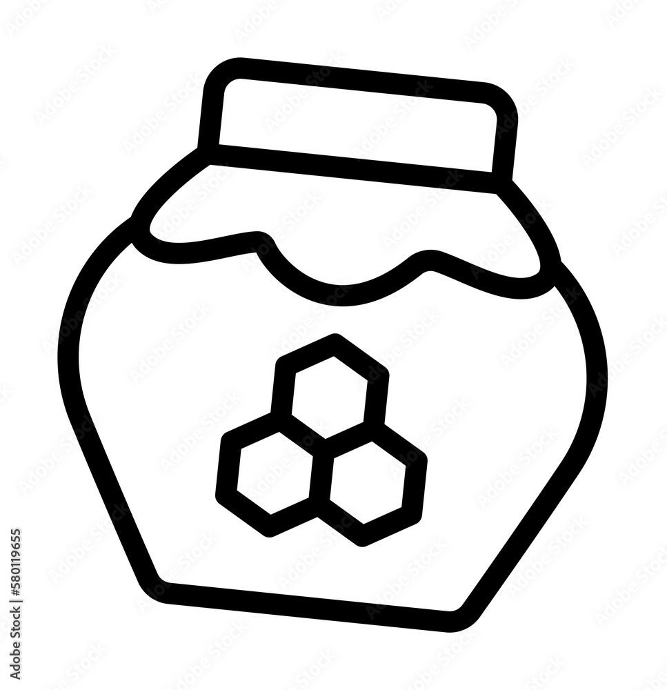 Honey alternative medicine icon. Simple line, outline elements of alternative medicine icons for ui and ux, website or mobile application on white background Honey alternative medicine icon. Simple line, outline elements of alternative medicine icons for ui and ux, website or mobile application on white background