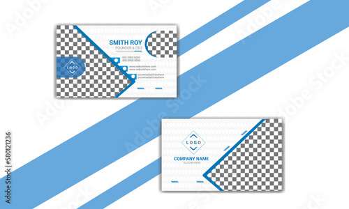  Modern and creative professional business card template design.
