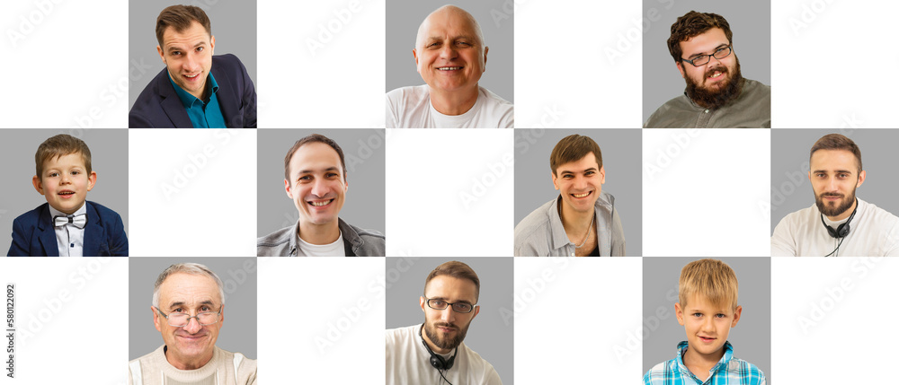 Diverse People Face Or Avatar Portrait Collage Diverse People Face Or Avatar Portrait Collage