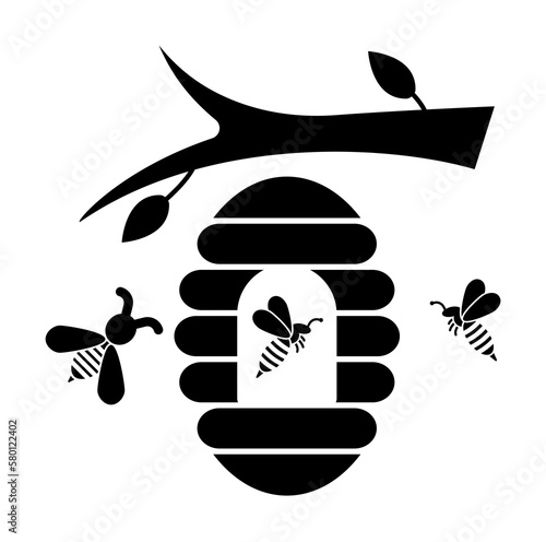 hive, bee icon. Element of beekeeping icon. Premium quality graphic design icon. Signs and symbols collection icon for websites, web design, mobile app on white background