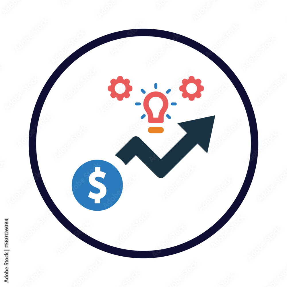 fund, money, grow, idea, bulb, management, gear, money grow idea management icon fund, money, grow, idea, bulb, management, gear, money grow idea management icon
