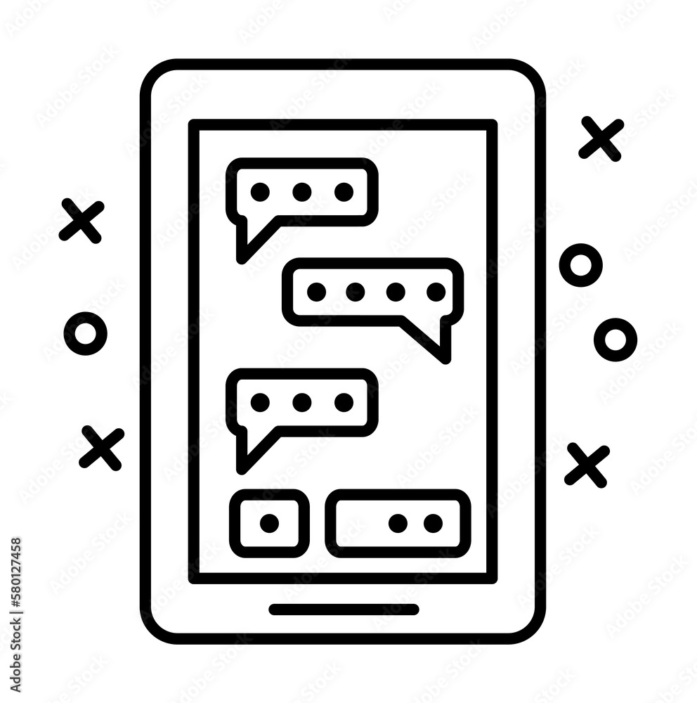 Chat, conversation, bubble icon. Element of customer services icon on white background Chat, conversation, bubble icon. Element of customer services icon on white background
