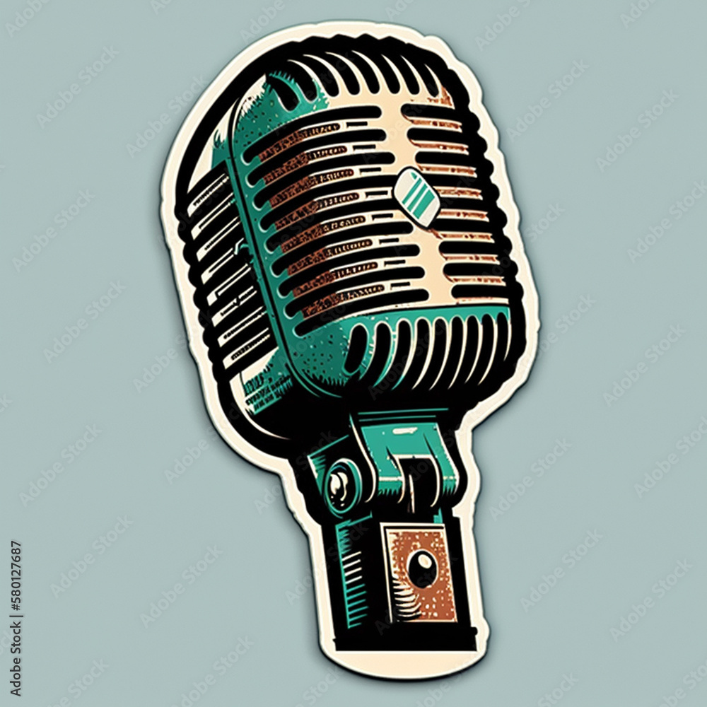 Microphone Logo Design, Microphone logo for Singers, Podcasters, Voice