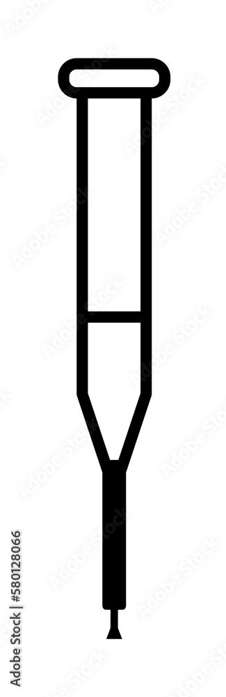 crutch icon. Element of disabled icon for mobile concept and web apps. Thin line crutch icon can be used for web and mobile on white background crutch icon. Element of disabled icon for mobile concept and web apps. Thin line crutch icon can be used for web and mobile on white background