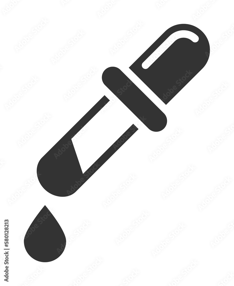 Pipette, paint icon. Simple drawing tools icons for ui and ux, website or mobile application on white background Pipette, paint icon. Simple drawing tools icons for ui and ux, website or mobile application on white background