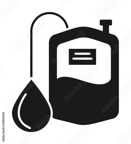 Bag, donor, blood icon. Simple hematology icons for ui and ux, website or mobile application on white background