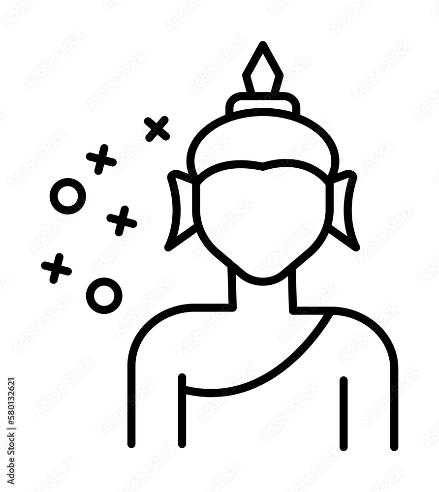 Japan man old history icon. Element of history icon on white background Japan man old history icon. Element of history icon on white background