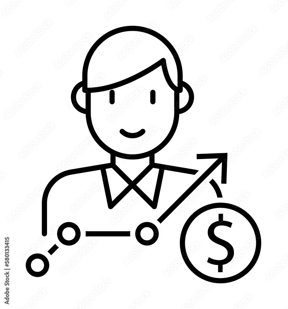 Salary icon. Element of interview icon on white background Salary icon. Element of interview icon on white background