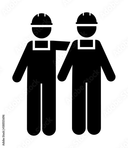Mans, engineer mans, friend, job icon. Element of manufacturing icon. Premium quality graphic design icon. Signs and symbols collection icon for websites, web design on white background