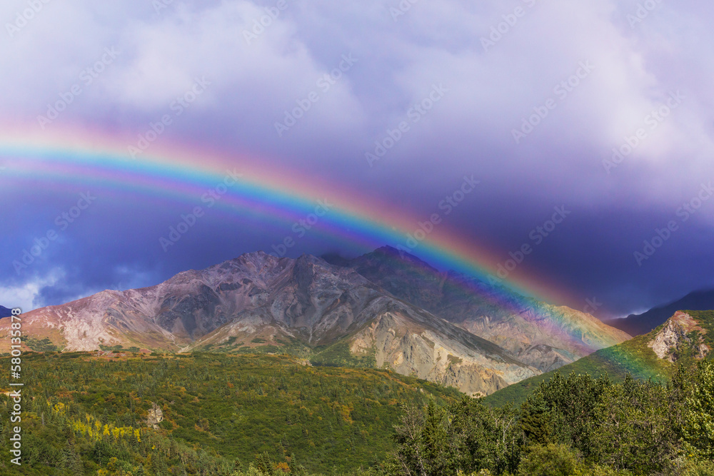 Rainbow in mountains Rainbow in mountains
