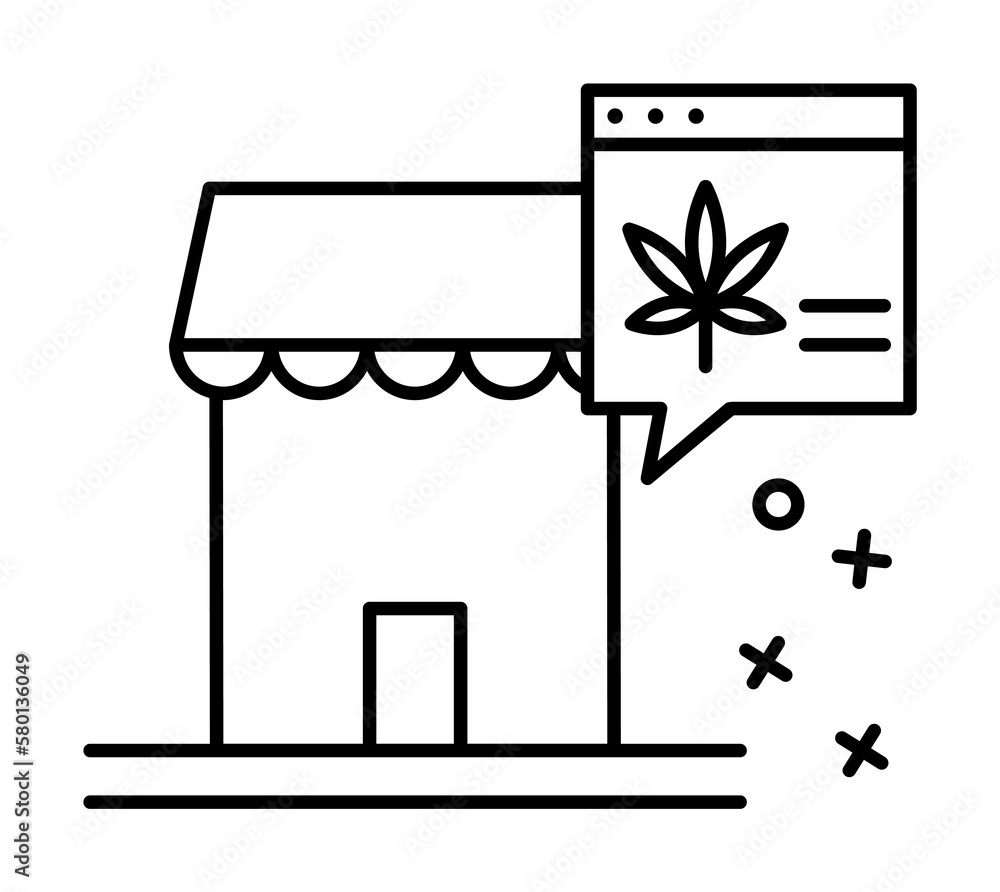 Stone marijuana web online icon. Element of narcotic on white background Stone marijuana web online icon. Element of narcotic on white background