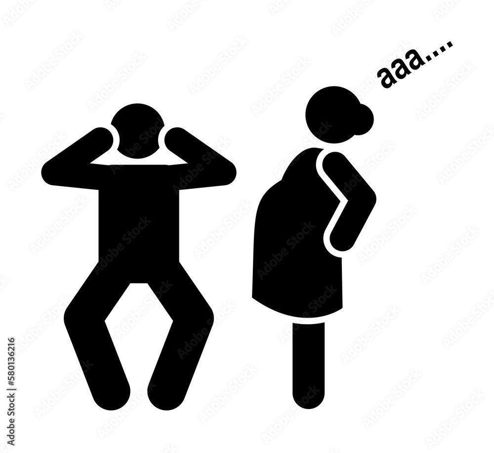 Dad, pain, woman, angry icon. Element of maternity icon. Premium quality graphic design icon. Signs and symbols collection icon for websites, web design, mobile app on white background Dad, pain, woman, angry icon. Element of maternity icon. Premium quality graphic design icon. Signs and symbols collection icon for websites, web design, mobile app on white background