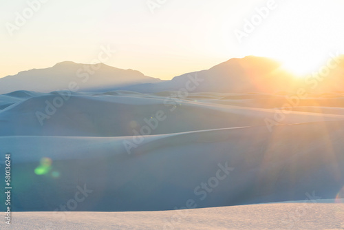 White sand dunes