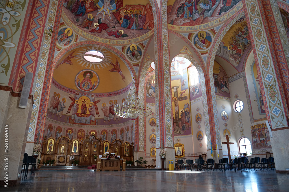 Obraz premium Cathedral of the Transfiguration of Christ in Kolomyia city, Ukraine