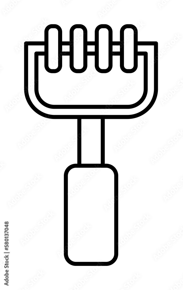 Manual massage spine tool icon. Simple line outline orthopedics icons for ui and ux website or mobile application on white background Manual massage spine tool icon. Simple line outline orthopedics icons for ui and ux website or mobile application on white background