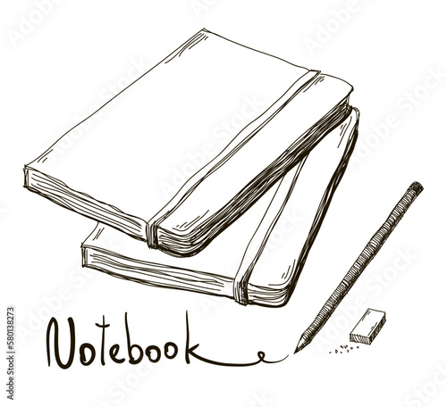 Hand drawn notebook