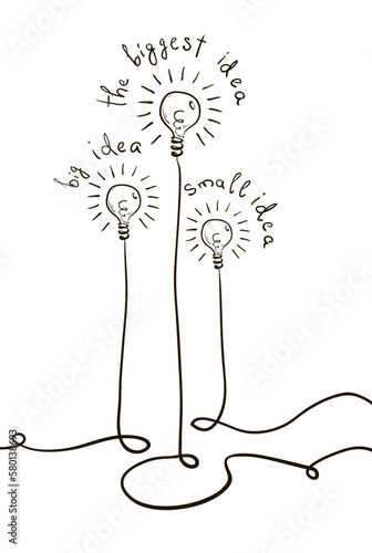 Light bulb idea collection