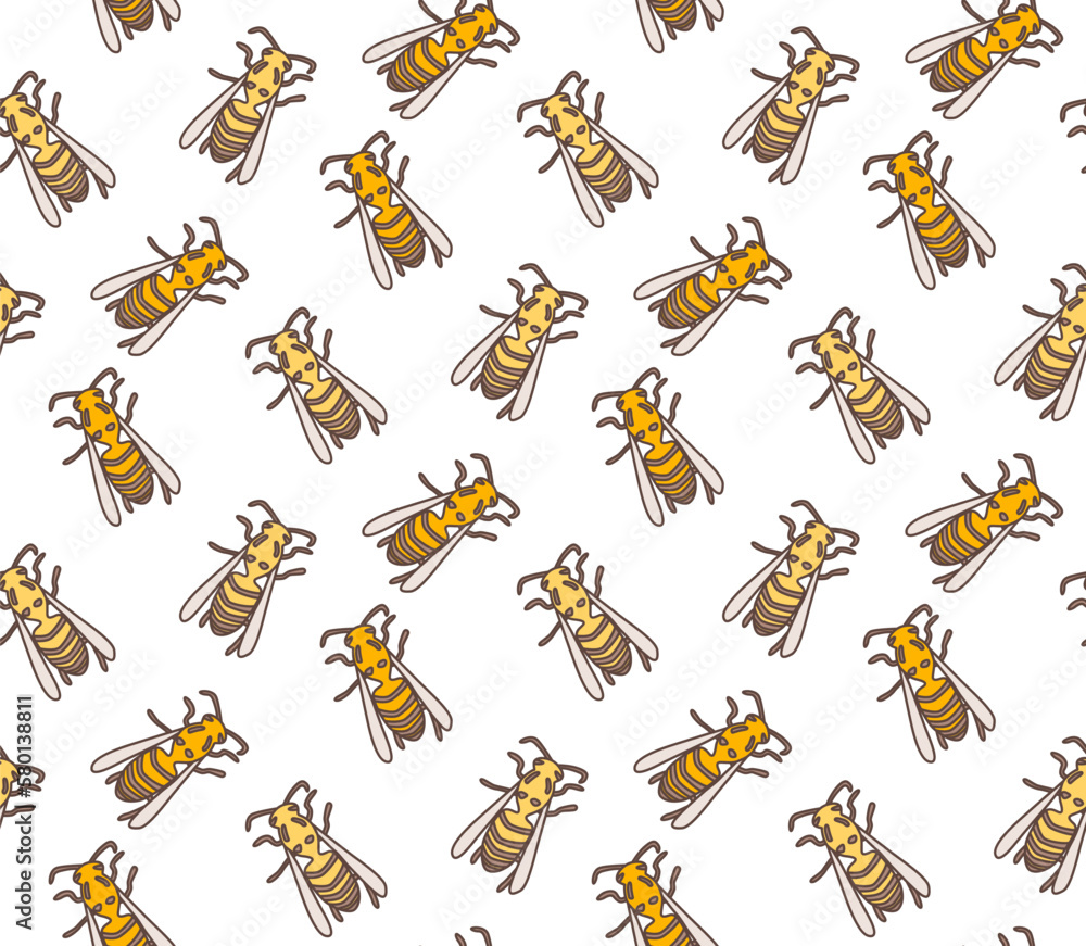 Bee seamless pattern Bee seamless pattern