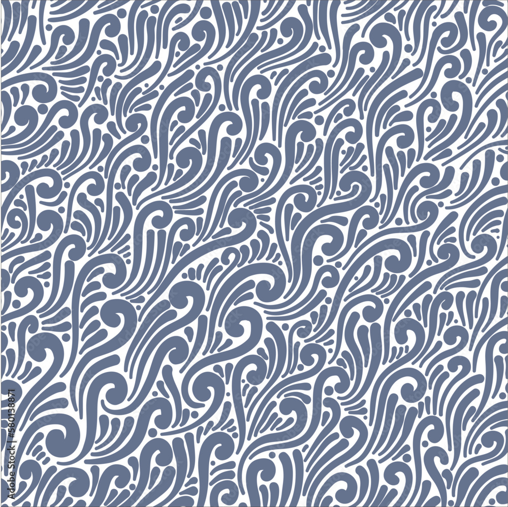 Seamless pattern, curve illustration