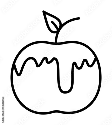 Apple, honey, Judaism icon. Simple line, outline religion icons for ui and ux, website or mobile application on white background