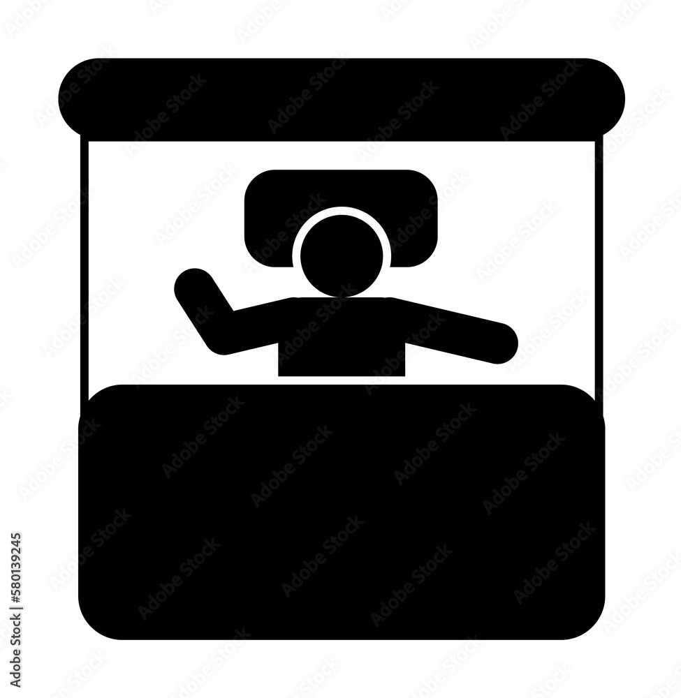 Bed, man, rest, sleeping icon. Element of man resort villa hotel activity icon. Premium quality graphic design icon. Signs and symbols collection icon for websites, web design on white background Bed, man, rest, sleeping icon. Element of man resort villa hotel activity icon. Premium quality graphic design icon. Signs and symbols collection icon for websites, web design on white background