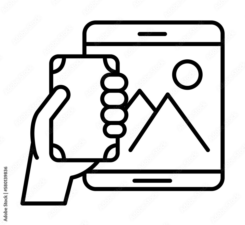 Pay, smartphone icon. Element of social addict icon on white background Pay, smartphone icon. Element of social addict icon on white background