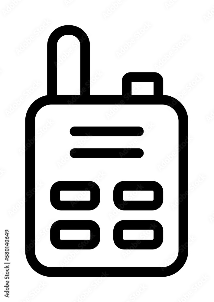 Radio icon. Simple line, outline elements of taxi service icons for ui and ux, website or mobile application on white background Radio icon. Simple line, outline elements of taxi service icons for ui and ux, website or mobile application on white background
