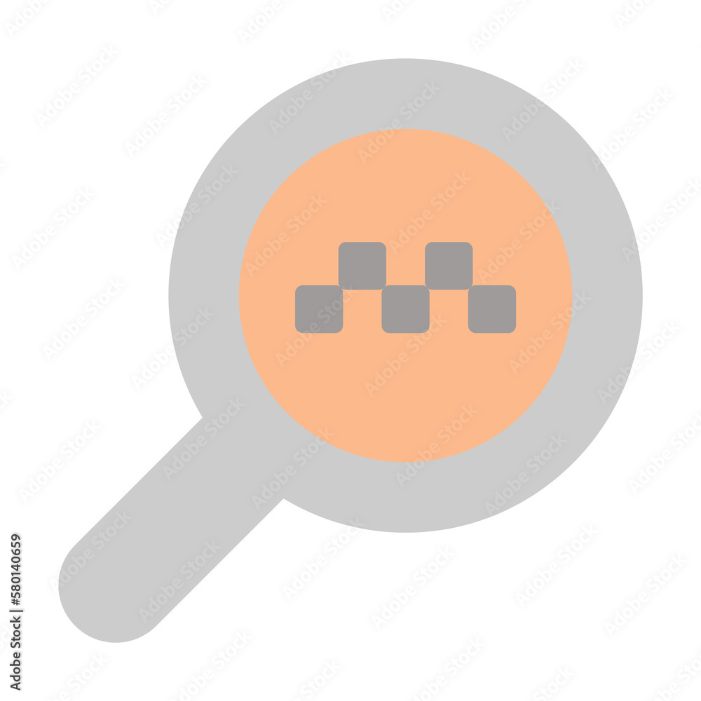 Search icon. Simple color elements of taxi service icons for ui and ux, website or mobile application on white background Search icon. Simple color elements of taxi service icons for ui and ux, website or mobile application on white background